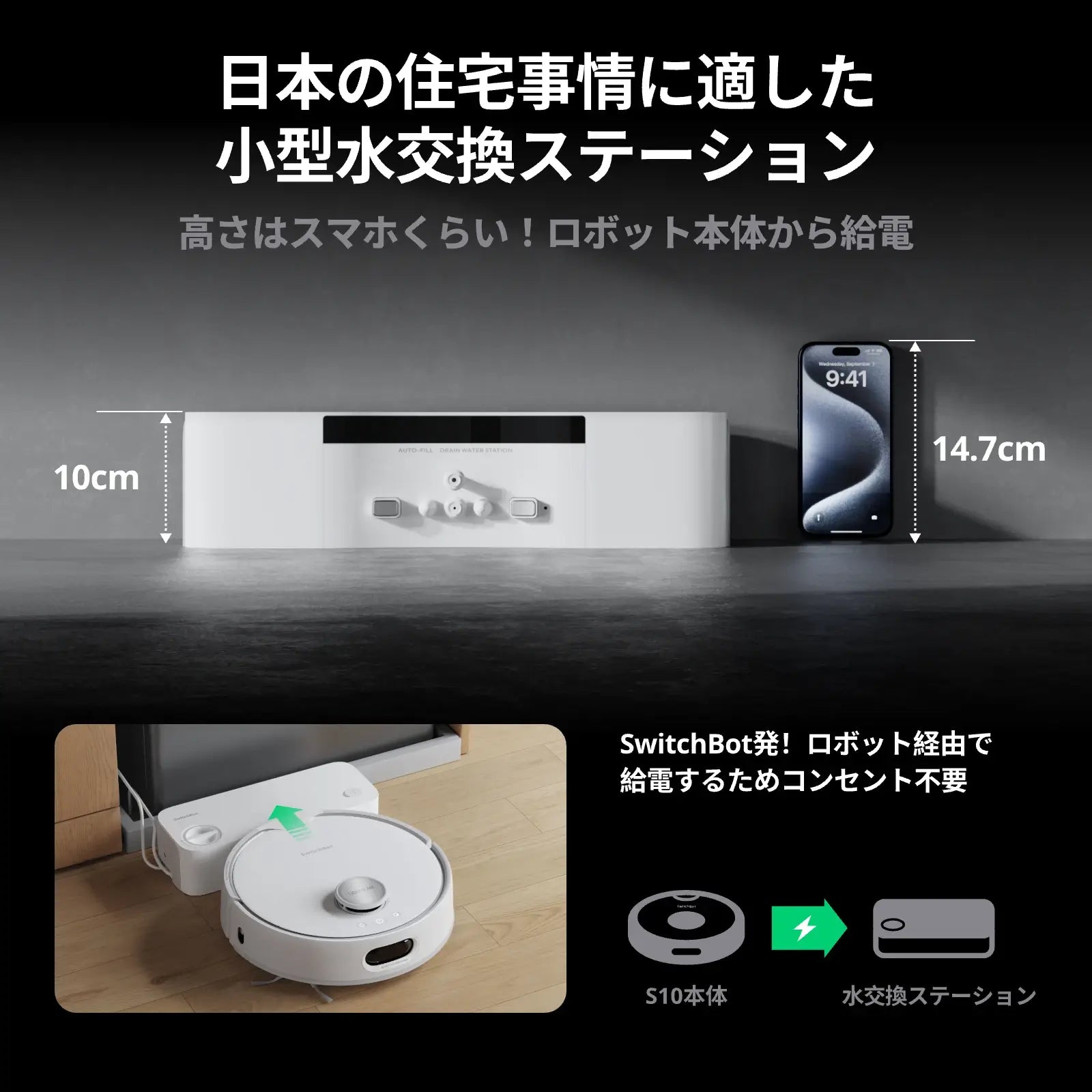SwitchBot お掃除ロボットS10