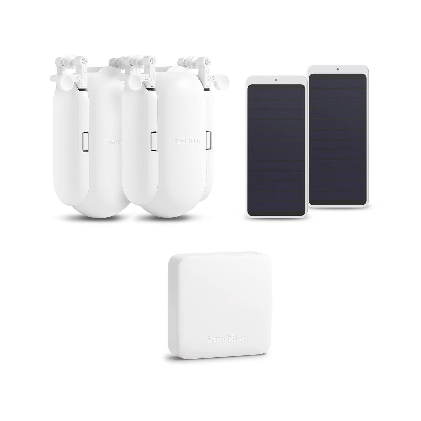 SwitchBotカーテンセット SwitchBot(スイッチボット) I型*2 カーテン*2+ハブミニ+ソラーパネル