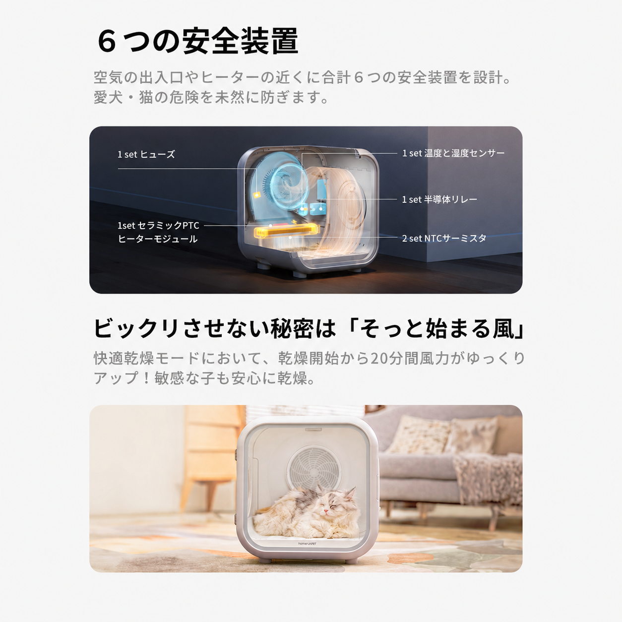 homerunPET Dryboシリーズ ペットドライヤーハウス