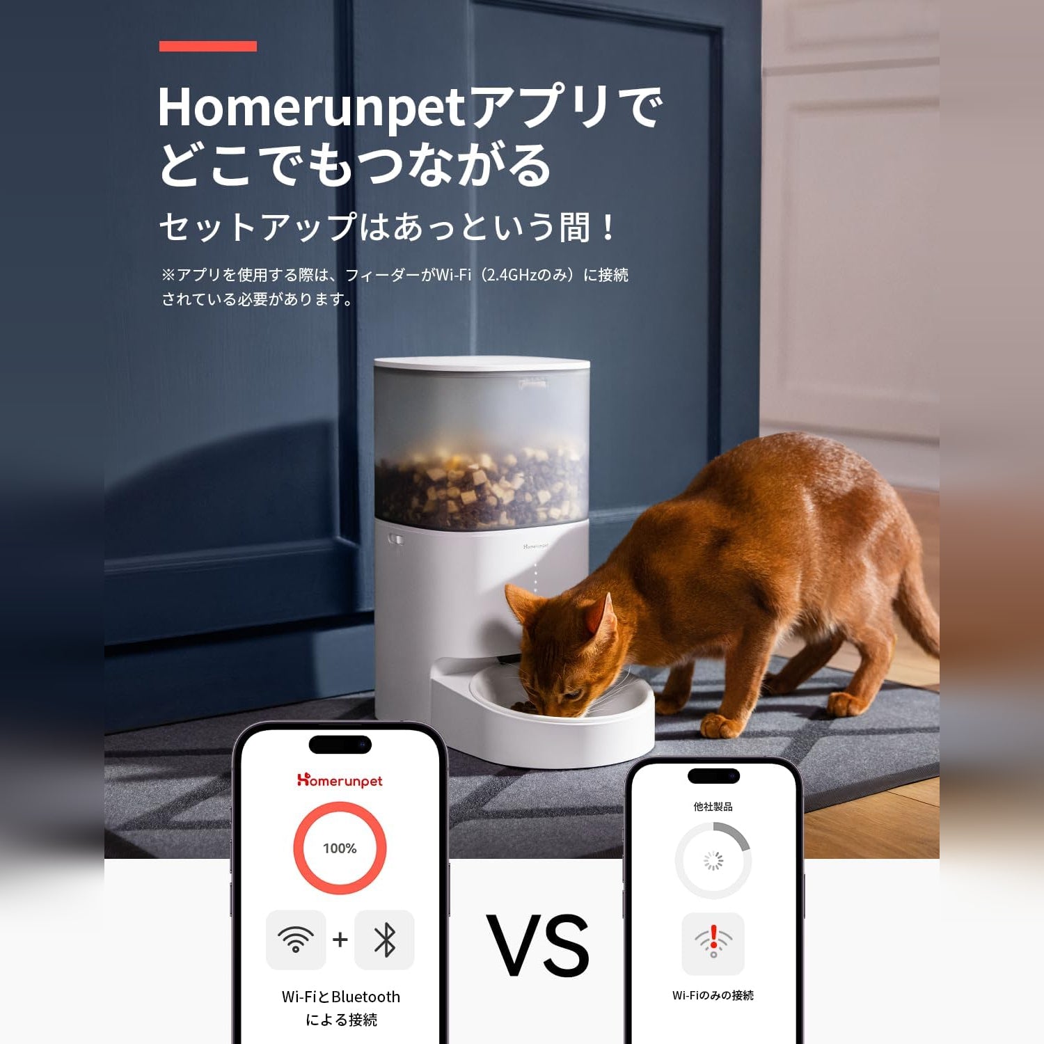homerunPET スマートペットフィーダー 自動給餌器